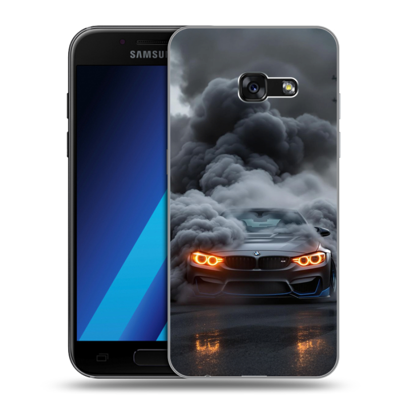 Силиконовый чехол на Samsung Galaxy A7 (2017) с принтом BMW БМВ Силиконовый чехол на Samsung Galaxy A7 (2017) с принтом BMW БМВ