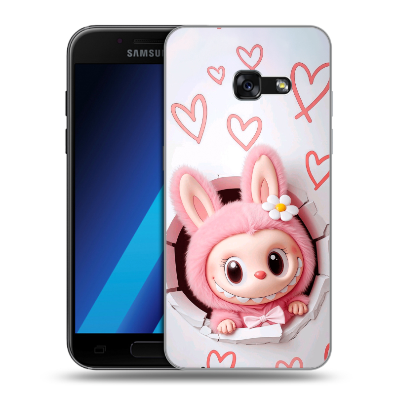 Силиконовый чехол на Samsung Galaxy A7 (2017) с принтом Labubu Лабубу Силиконовый чехол на Samsung Galaxy A7 (2017) с принтом Labubu Лабубу