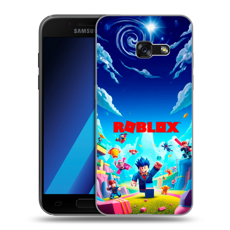 Силиконовый чехол на Samsung Galaxy A7 (2017) с принтом Roblox Роблокс Силиконовый чехол на Samsung Galaxy A7 (2017) с принтом Roblox Роблокс