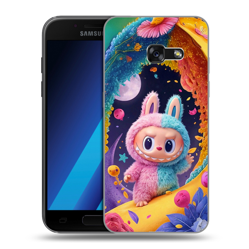 Силиконовый чехол на Samsung Galaxy A7 (2017) с принтом Labubu Лабубу Силиконовый чехол на Samsung Galaxy A7 (2017) с принтом Labubu Лабубу