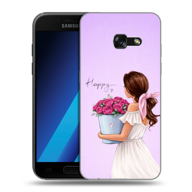 Силиконовый чехол на Samsung Galaxy A7 (2017) с принтом женский Силиконовый чехол на Samsung Galaxy A7 (2017) с принтом женский