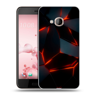 Пластиковый чехол на HTC U Play с принтом Яркие абстракции