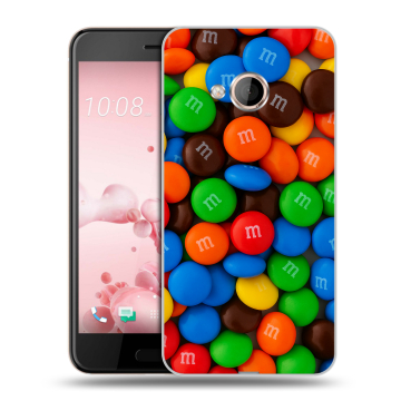 Пластиковый чехол на HTC U Play с принтом Конфеты