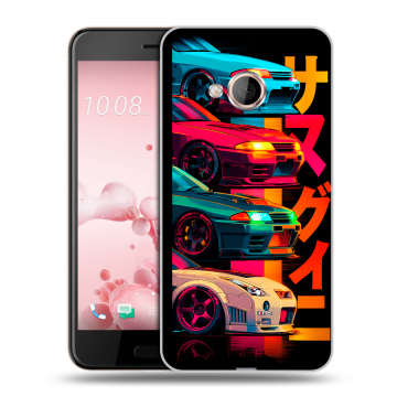 Пластиковый чехол на HTC U Play с принтом Гоночные машины Пластиковый чехол на HTC U Play с принтом Гоночные машины