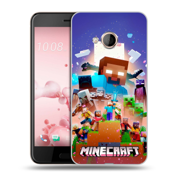 Пластиковый чехол на HTC U Play с принтом Майнкрафт Minecraft Пластиковый чехол на HTC U Play с принтом Майнкрафт Minecraft
