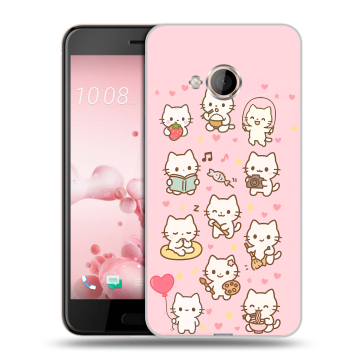Пластиковый чехол на HTC U Play с принтом Hello Kitty Хелоу Кити Пластиковый чехол на HTC U Play с принтом Hello Kitty Хелоу Кити