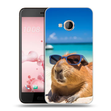 Пластиковый чехол на HTC U Play с принтом Капибара