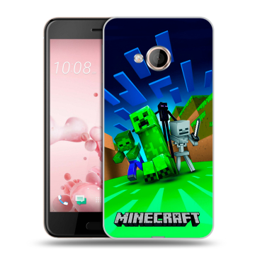 Пластиковый чехол на HTC U Play с принтом Майнкрафт Пластиковый чехол на HTC U Play с принтом Майнкрафт