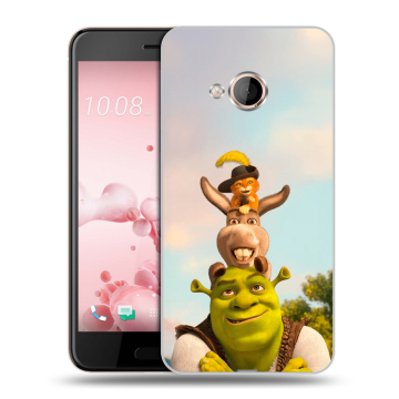 Пластиковый чехол на HTC U Play с принтом Шрек Shrek