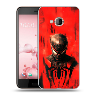 Пластиковый чехол на HTC U Play с принтом человек паук spiderman Пластиковый чехол на HTC U Play с принтом человек паук spiderman