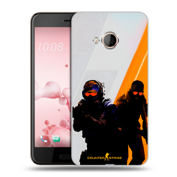 Пластиковый чехол на HTC U Play с принтом Контер страйк Counter strike