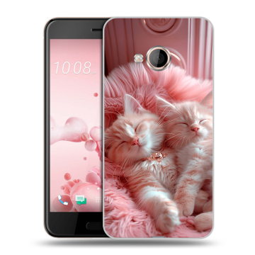 Пластиковый чехол на HTC U Play с принтом котята котики Пластиковый чехол на HTC U Play с принтом котята котики