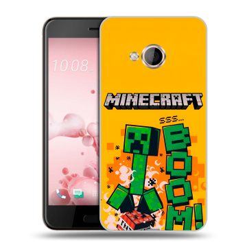 Пластиковый чехол на HTC U Play с принтом Майнкрафт Minecraft Пластиковый чехол на HTC U Play с принтом Майнкрафт Minecraft