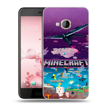 Пластиковый чехол на HTC U Play с принтом Майнкрафт Minecraft Пластиковый чехол на HTC U Play с принтом Майнкрафт Minecraft