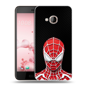 Пластиковый чехол на HTC U Play с принтом человек паук spiderman