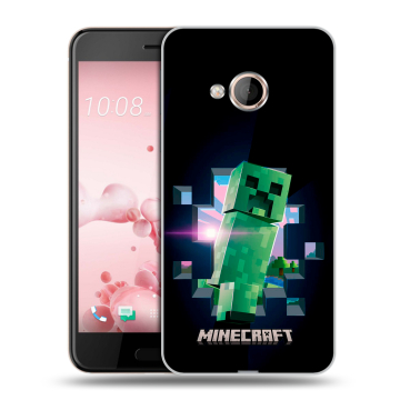 Пластиковый чехол на HTC U Play с принтом Майнкрафт Minecraft Пластиковый чехол на HTC U Play с принтом Майнкрафт Minecraft