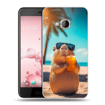 Пластиковый чехол на HTC U Play с принтом Капибара Пластиковый чехол на HTC U Play с принтом Капибара