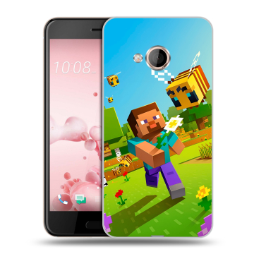 Пластиковый чехол на HTC U Play с принтом Майнкрафт Minecraft Пластиковый чехол на HTC U Play с принтом Майнкрафт Minecraft