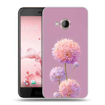 Пластиковый чехол на HTC U Play с принтом Цветы