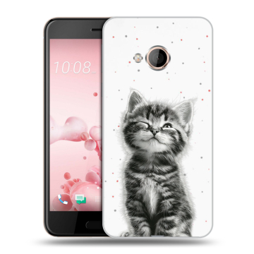 Пластиковый чехол на HTC U Play с принтом Котенок