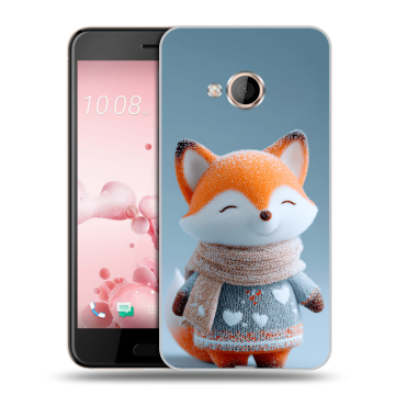 Пластиковый чехол на HTC U Play с принтом Лиса