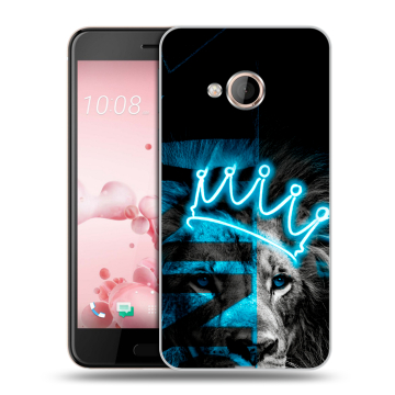 Пластиковый чехол на HTC U Play с принтом Король лев