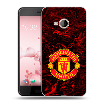 Пластиковый чехол на HTC U Play с принтом Manchester United
