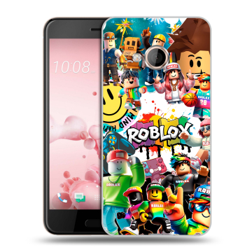 Пластиковый чехол на HTC U Play с принтом Roblox Роблокс Пластиковый чехол на HTC U Play с принтом Roblox Роблокс