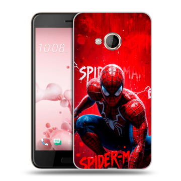 Пластиковый чехол на HTC U Play с принтом Spiderman Человек паук Пластиковый чехол на HTC U Play с принтом Spiderman Человек паук