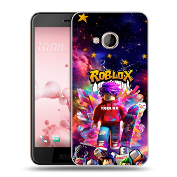 Пластиковый чехол на HTC U Play с принтом Roblox Роблокс Пластиковый чехол на HTC U Play с принтом Roblox Роблокс
