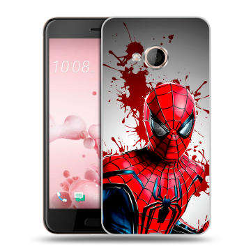 Пластиковый чехол на HTC U Play с принтом Spiderman Человек паук