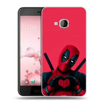 Пластиковый чехол на HTC U Play с принтом Дедпул Deadpool
