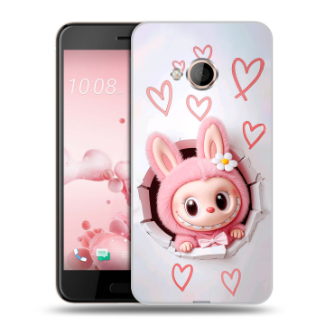 Пластиковый чехол на HTC U Play с принтом Labubu Лабубу Пластиковый чехол на HTC U Play с принтом Labubu Лабубу