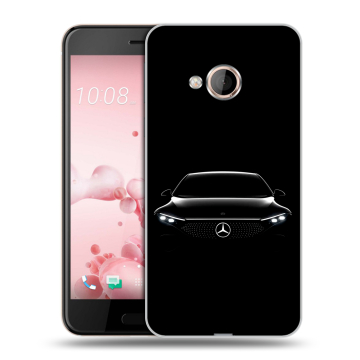 Пластиковый чехол на HTC U Play с принтом Mercedes Мерседес