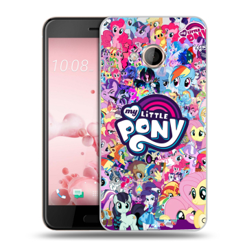 Пластиковый чехол на HTC U Play с принтом My little pony Дружба чудо Пластиковый чехол на HTC U Play с принтом My little pony Дружба чудо