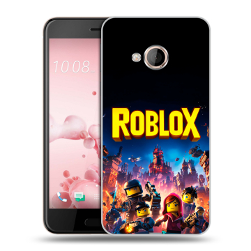 Пластиковый чехол на HTC U Play с принтом Roblox Роблокс Пластиковый чехол на HTC U Play с принтом Roblox Роблокс