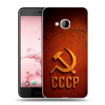 Пластиковый чехол на HTC U Play с принтом Флаг Герб СССР Пластиковый чехол на HTC U Play с принтом Флаг Герб СССР