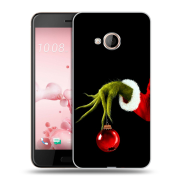 Пластиковый чехол на HTC U Play с принтом Новый год Гринч