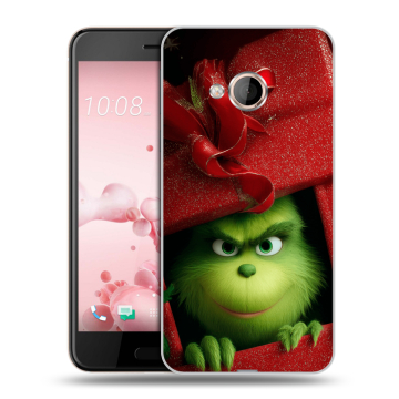 Пластиковый чехол на HTC U Play с принтом Новый год