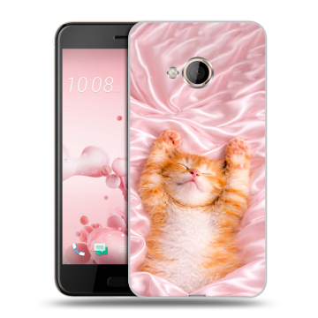 Пластиковый чехол на HTC U Play с принтом женский