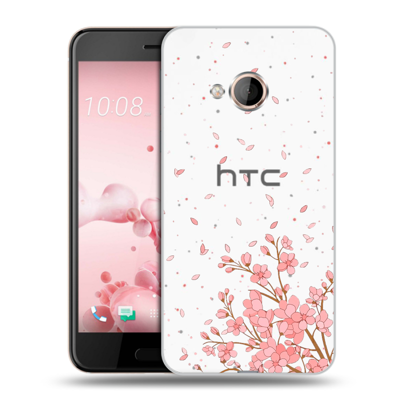 Пластиковый чехол на HTC U Play с принтом Ветка сакуры Пластиковый чехол на HTC U Play с принтом Ветка сакуры