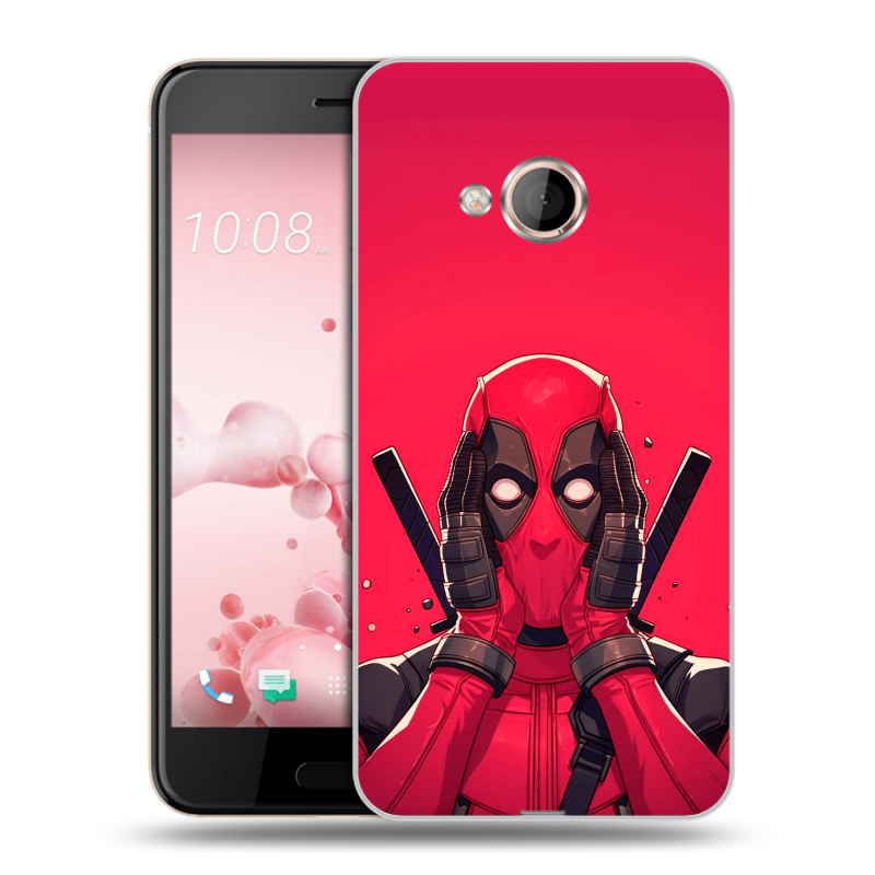 Пластиковый чехол на HTC U Play с принтом Дедпул Deadpool Пластиковый чехол на HTC U Play с принтом Дедпул Deadpool