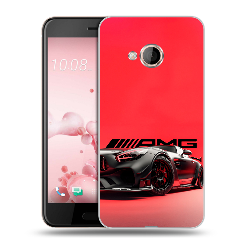 Пластиковый чехол на HTC U Play с принтом Мерседес Mercedes AMG Пластиковый чехол на HTC U Play с принтом Мерседес Mercedes AMG