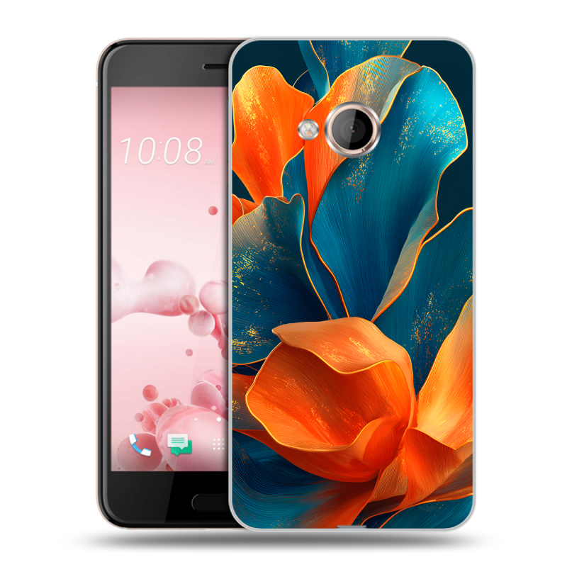 Пластиковый чехол на HTC U Play с принтом Цветы Пластиковый чехол на HTC U Play с принтом Цветы