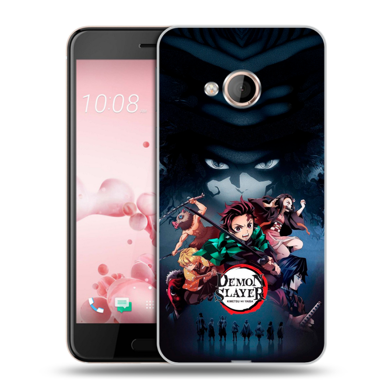 Пластиковый чехол на HTC U Play с принтом Demon Slayer Клинок рассекающий демонов Пластиковый чехол на HTC U Play с принтом Demon Slayer Клинок рассекающий демонов
