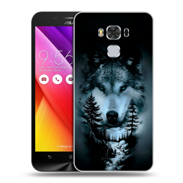 Пластиковый чехол на ASUS ZenFone 3 Max ZC553KL с принтом Лесной волк Пластиковый чехол на ASUS ZenFone 3 Max ZC553KL с принтом Лесной волк