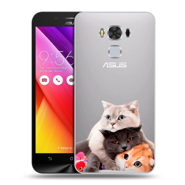 Пластиковый чехол на ASUS ZenFone 3 Max ZC553KL с принтом Кошки Пластиковый чехол на ASUS ZenFone 3 Max ZC553KL с принтом Кошки