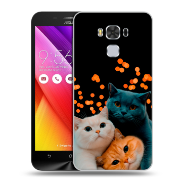 Пластиковый чехол на ASUS ZenFone 3 Max ZC553KL с принтом Кошки Пластиковый чехол на ASUS ZenFone 3 Max ZC553KL с принтом Кошки
