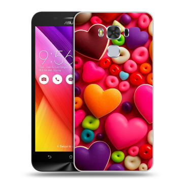 Пластиковый чехол на ASUS ZenFone 3 Max ZC553KL с принтом Сердечки Пластиковый чехол на ASUS ZenFone 3 Max ZC553KL с принтом Сердечки