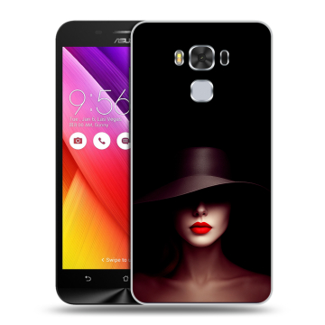 Пластиковый чехол на ASUS ZenFone 3 Max ZC553KL с принтом Девушка в шляпе
